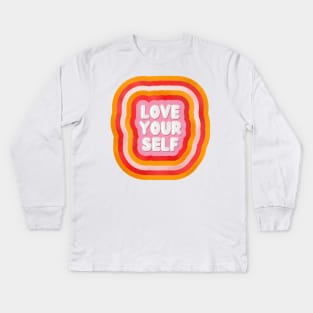 LOVE YOURSELF Kids Long Sleeve T-Shirt